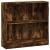 Bibliotecă, stejar fumuriu, 80x24x76 cm, lemn prelucrat GartenMobel Dekor