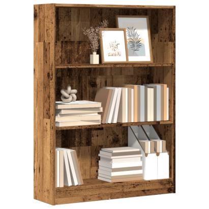 Bibliotecă, lemn vechi, 80x24x109 cm, lemn prelucrat GartenMobel Dekor