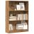 Bibliotecă, stejar artizanal, 80x24x109 cm, lemn prelucrat GartenMobel Dekor