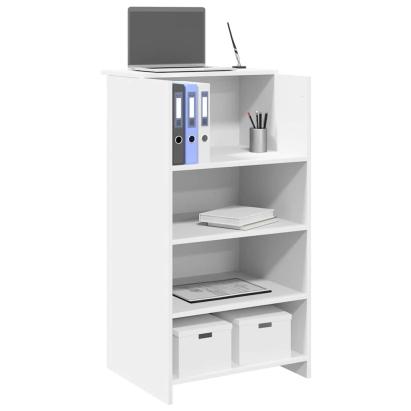 Birou de recepție alb 55x50x103,5 cm lemn prelucrat GartenMobel Dekor