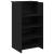 Birou de recepție negru 55x50x103,5 cm Lemn prelucrat GartenMobel Dekor