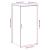 Dulap de depozitare alb 50x45x103,5 cm din lemn prelucrat GartenMobel Dekor
