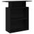 Birou de recepție negru 100x40x104 cm Lemn prelucrat GartenMobel Dekor