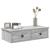 Raft de perete cu sertare Gri Sonoma 60x25x15 cm Lemn prelucrat GartenMobel Dekor