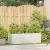 Jardinier alb 120x40x40 cm Oțel laminat la rece GartenMobel Dekor