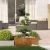 Jardinieră Rusty 100x100x40 cm Oțel pentru intemperii GartenMobel Dekor