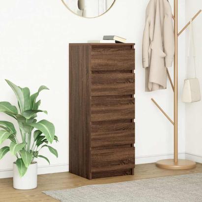 Bufetă cu sertare Stejar maro 37,5x35x99 cm Lemn prelucrat GartenMobel Dekor
