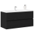 Cabinet de chiuvetă Stejar negru 90x38,5x45 cm Lemn prelucrat GartenMobel Dekor