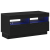 Dulap TV cu lumini LED Negru Stejar 80x35x40 cm Lemn prelucrat GartenMobel Dekor