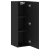 Dulapuri TV de perete 2 buc Negru Stejar 30,5x30x90 cm Lemn prelucrat GartenMobel Dekor