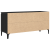 Dulap TV Negru Stejar 102x35x50 cm Lemn Prelucrat GartenMobel Dekor