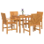 Set de dining pentru grădină 4 piese din lemn masiv de acacia GartenMobel Dekor