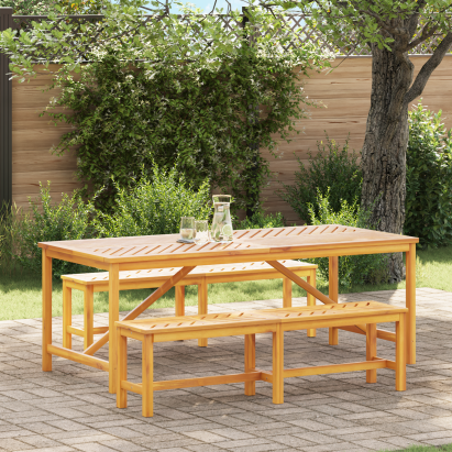 Set de dining pentru grădină din lemn masiv de acacia GartenMobel Dekor