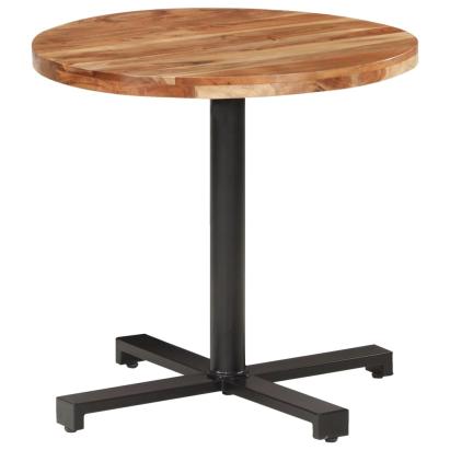 Masă de bistro, Ø80x75 cm, rotund, lemn masiv de acacia GartenMobel Dekor