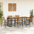 Set de dining pentru grădină cu 7 piese din lemn masiv de acacia și metal GartenMobel Dekor