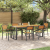 Set de dining pentru grădină cu 7 piese din lemn masiv de acacia și metal GartenMobel Dekor