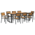 Set de Dining cu 5 Piese din Lemn Masiv de Acacia și Metal GartenMobel Dekor
