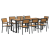 Set de Dining cu 5 Piese din Lemn Masiv de Acacia și Metal GartenMobel Dekor