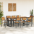 Set de Dining cu 5 Piese din Lemn Masiv de Acacia și Metal GartenMobel Dekor