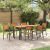Set de dining pentru grădină 7 piese din lemn solid de acacia și metal GartenMobel Dekor