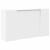 Birou de recepție alb 180x50x103,5 cm din lemn prelucrat GartenMobel Dekor