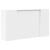 Birou de recepție alb 180x50x103,5 cm din lemn prelucrat GartenMobel Dekor