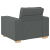 Set canapea, 3 piese, perne gri închis, textil GartenMobel Dekor