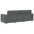 Set canapea, 3 piese, perne gri închis, textil GartenMobel Dekor