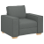 Set canapea, 3 piese, perne gri închis, textil GartenMobel Dekor