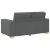 Set canapea, 3 piese, perne gri închis, textil GartenMobel Dekor