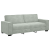 Set canapea, 3 piese, perne gri deschis, catifea GartenMobel Dekor