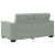 Set canapea, 3 piese, perne gri deschis, catifea GartenMobel Dekor