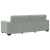 Set canapea, 3 piese, perne gri deschis, catifea GartenMobel Dekor