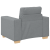 Set canapea, 3 piese, perne gri deschis, textil GartenMobel Dekor