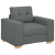 Set canapea, 3 piese, perne gri închis, textil GartenMobel Dekor
