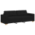 Set canapea, 3 piese, perne negre, textil GartenMobel Dekor