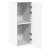 Dulap de depozitare alb 40x45x103,5 cm din lemn prelucrat GartenMobel Dekor