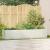 Jardinier alb 200x40x40 cm Oțel laminat la rece GartenMobel Dekor