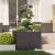 Jardinieră Negru 100x100x80 cm Oțel GartenMobel Dekor