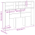 Capitonaj Cabinet - Stejar Negru, 140x19x103.5 cm, Fabricat din Lemn Prelucrat GartenMobel Dekor