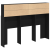 Capitonaj Cabinet - Stejar Negru, 140x19x103.5 cm, Fabricat din Lemn Prelucrat GartenMobel Dekor
