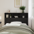 Capitonaj Cabinet - Stejar Negru, 140x19x103.5 cm, Fabricat din Lemn Prelucrat GartenMobel Dekor