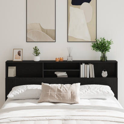 Dulap cu tăblie de pat, stejar negru, 200x19x103.5 cm, lemn GartenMobel Dekor