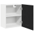 Dulapuri Suspendate - 2 Pachete - Stejar Negru, 100x31x60 cm - Fabricate din Lemn Prelucrat GartenMobel Dekor