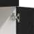 Dulap cu Sertare Negru din Stejar - 60x46x81.5 cm Fabricat din Lemn Prelucrat GartenMobel Dekor