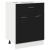 Dulap cu Sertare Negru din Stejar - 60x46x81.5 cm Fabricat din Lemn Prelucrat GartenMobel Dekor