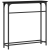 Masă Consolă Negru Stejar 75x19,5x75 cm Lemn prelucrat GartenMobel Dekor