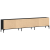 Dulap TV cu sertar, stejar negru, 200x25x44 cm, lemn prelucrat GartenMobel Dekor