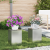 Suporturi plante pilon exterior 2 buc. 24x24x35 cm oțel GartenMobel Dekor