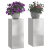 Suporturi plante pilon exterior 2 buc. 24x24x55 cm oțel inox. GartenMobel Dekor